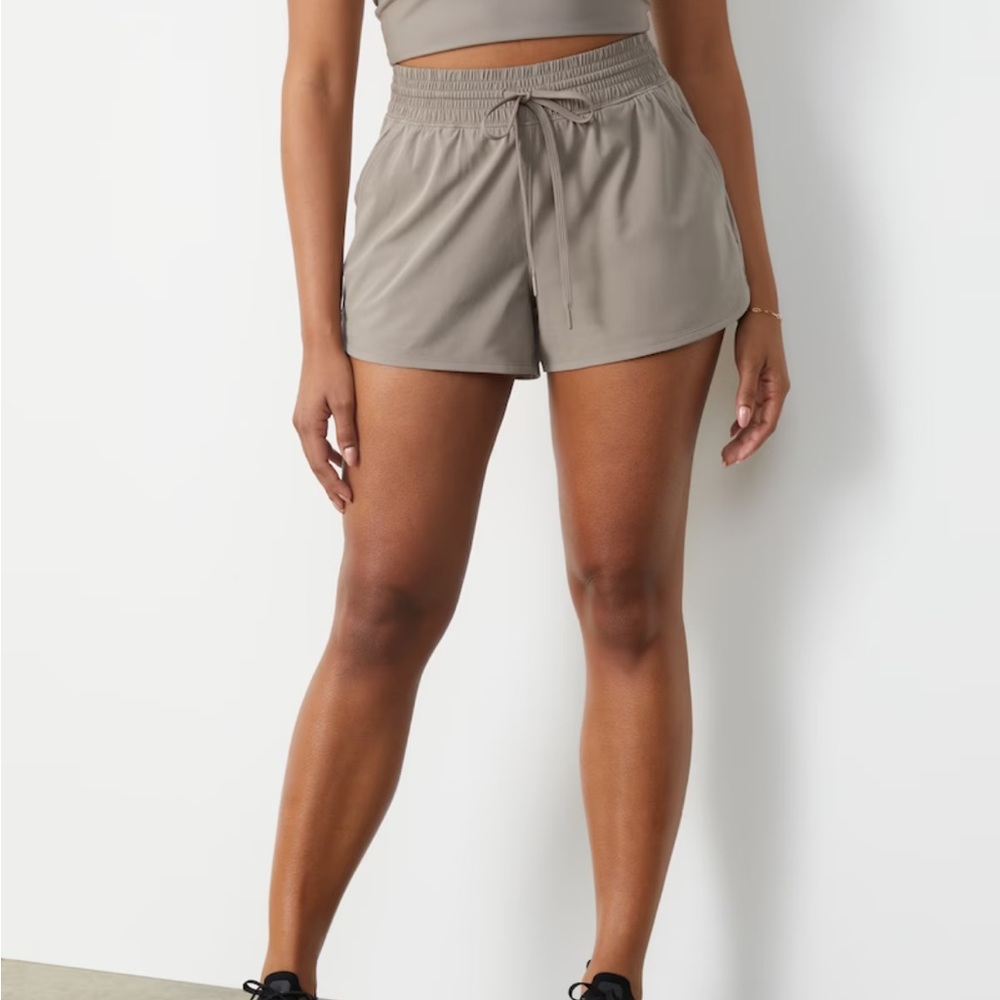 Abercrombie High Waisted Lined Running Shorts